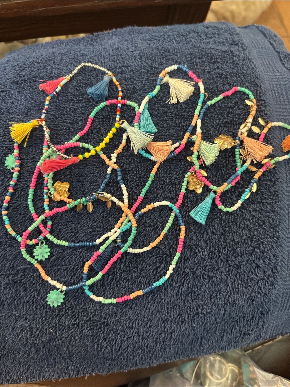 10 beaded bracelets